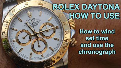 how to set daytona rolex watch|Rolex watch setting instructions.